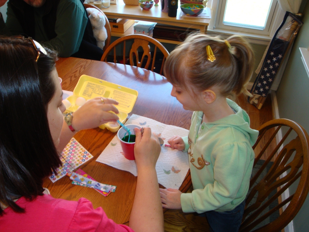 04-11-09 Easter Egg Coloring